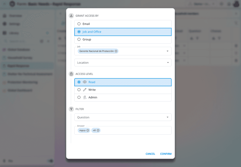 Granular access control